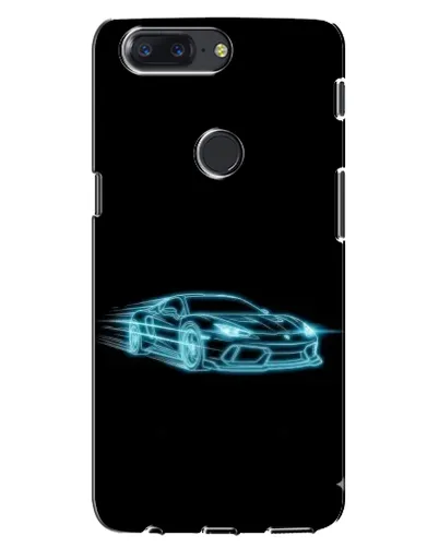 Чохол для OnePlus 5T з картинкою «Неоновий контур Lamborghini»