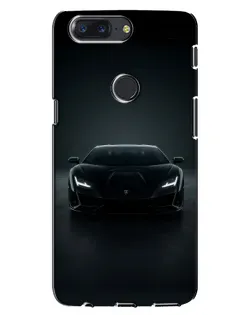 Чохол для OnePlus 5T з картинкою «Чорний Lamborghini Aventador»