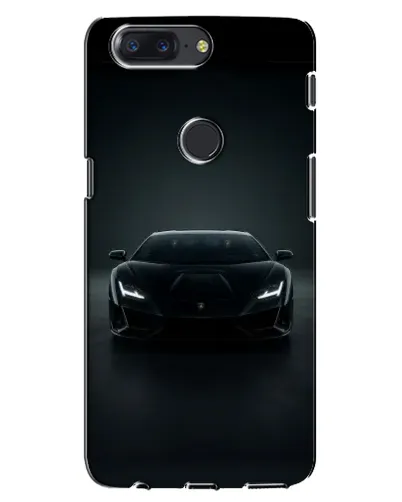 Чохол для OnePlus 5T з картинкою «Чорний Lamborghini Aventador»