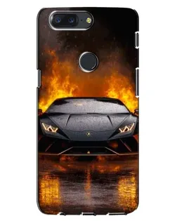 Чохол для OnePlus 5T з картинкою «Lamborghini у вогні»