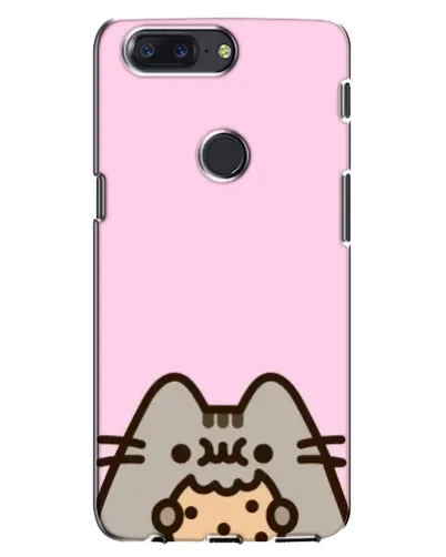 Чохол для OnePlus 5T з картинкою «Pusheen та печиво»