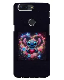 Чехол для OnePlus 5T с картинкой «Stitch в цветах» Чехол для OnePlus 5T с картинкой «Stitch в цветах»