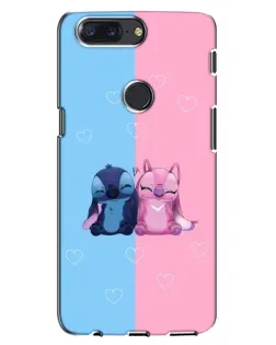 Чехол для OnePlus 5T с картинкой «Stitch и Angel Love» Чехол для OnePlus 5T с картинкой «Stitch и Angel Love»