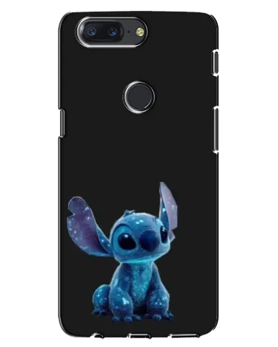 Чехол для OnePlus 5T с картинкой «Стич на черном»