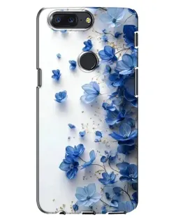 Чехол для OnePlus 5T с картинкой «Голубой цветочный каскад» Чехол для OnePlus 5T с картинкой «Голубой цветочный каскад»