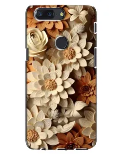 Чехол для OnePlus 5T с картинкой «Бежевый флористический декор» Чехол для OnePlus 5T с картинкой «Бежевый флористический декор»
