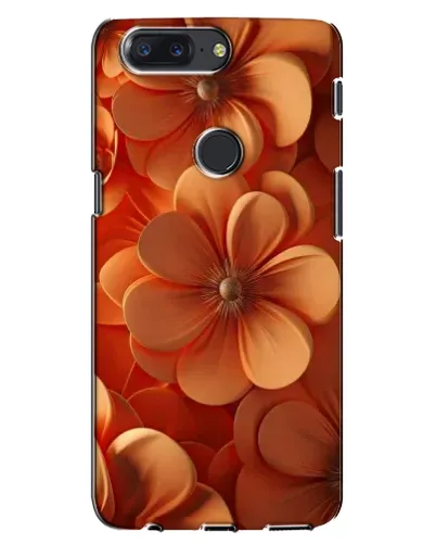 Чехол для OnePlus 5T с картинкой «Оранжевый макро цветок»