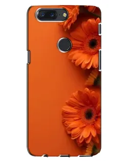 Чехол для OnePlus 5T с картинкой «Оранжевые герберы» Чехол для OnePlus 5T с картинкой «Оранжевые герберы»