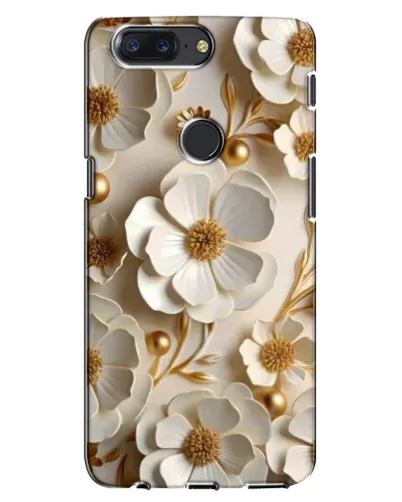 Чехол для OnePlus 5T с картинкой «Белие бумажние  цвети»