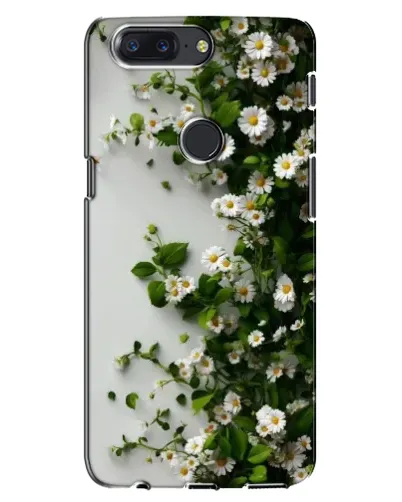 Чехол для OnePlus 5T с картинкой «Ветка мелких белых цветов»