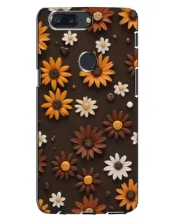 Чехол для OnePlus 5T с картинкой «Узор из маленьких подсолнухов» Чехол для OnePlus 5T с картинкой «Узор из маленьких подсолнухов»