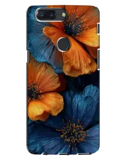 Чехол для OnePlus 5T с картинкой «Яркая сине-оранжевая флора» Чехол для OnePlus 5T с картинкой «Яркая сине-оранжевая флора»