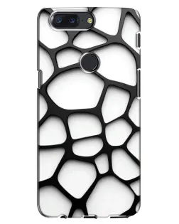 Чехол для OnePlus 5T с картинкой «Белая объемная сетка» Чехол для OnePlus 5T с картинкой «Белая объемная сетка»