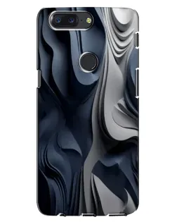 Чехол для OnePlus 5T с картинкой «Объемные синие складки» Чехол для OnePlus 5T с картинкой «Объемные синие складки»