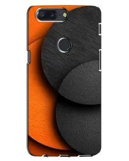 Чехол для OnePlus 5T с картинкой «Геометрия оранжевых кругов»