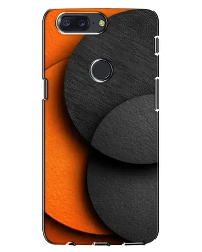 Чехол для OnePlus 5T с картинкой «Геометрия оранжевых кругов»