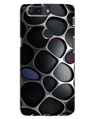 Чехол для OnePlus 5T с картинкой «Объемная темная решетка»