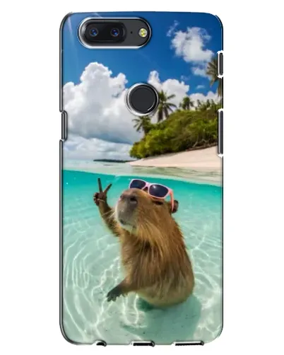 Чохол для OnePlus 5T з картинкою «Капібара на морі»