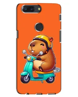 Чохол для OnePlus 5T з картинкою «Капібара на скутері» Чохол для OnePlus 5T з картинкою «Капібара на скутері»