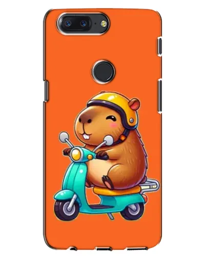 Чохол для OnePlus 5T з картинкою «Капібара на скутері»