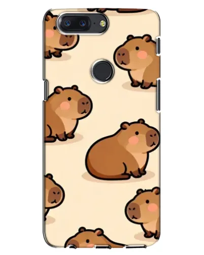 Чохол для OnePlus 5T з картинкою «Паттерн милих капібар»