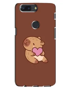 Чохол для OnePlus 5T з картинкою «Капібара з серцем» Чохол для OnePlus 5T з картинкою «Капібара з серцем»