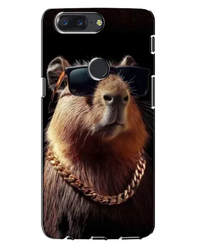 Чохол для OnePlus 5T з картинкою «Капібара золотий ланцюг»