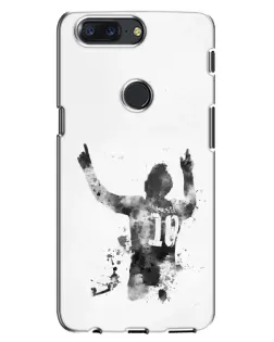 Чохол для OnePlus 5T з картинкою «Чорно-білий силует Мессі» Чохол для OnePlus 5T з картинкою «Чорно-білий силует Мессі»