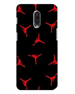 Чехол для OnePlus 6T с картинкой «Jordan Red Pattern»