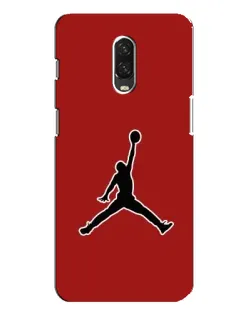 Чехол для OnePlus 6T с картинкой «Jordan Red Back»