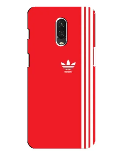 Чехол для OnePlus 6T с картинкой «Красный минимализм Adidas» Чехол для OnePlus 6T с картинкой «Красный минимализм Adidas»