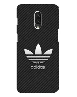 Чехол для OnePlus 6T с картинкой «Adidas Карбоновая текстура»