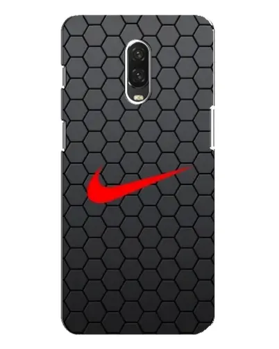 Чехол для OnePlus 6T с картинкой «Nike — карбоновая сетка» Чехол для OnePlus 6T с картинкой «Nike — карбоновая сетка»