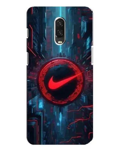 Чехол для OnePlus 6T с картинкой «Техногенный стиль Nike» Чехол для OnePlus 6T с картинкой «Техногенный стиль Nike»