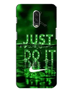 Чехол для OnePlus 6T с картинкой «Зеленый неоновый Nike»