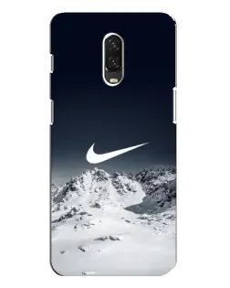 Чехол для OnePlus 6T с картинкой «Nike — зимние горы»