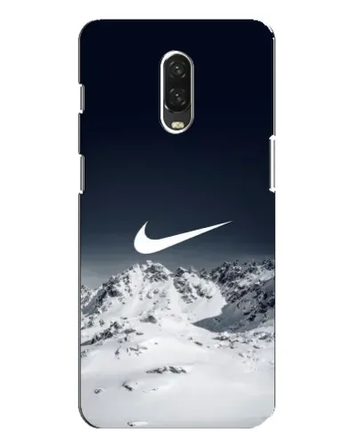 Чехол для OnePlus 6T с картинкой «Nike — зимние горы» Чехол для OnePlus 6T с картинкой «Nike — зимние горы»
