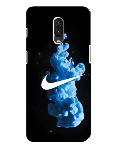 Чехол для OnePlus 6T с картинкой «Nike и синий дым» Чехол для OnePlus 6T с картинкой «Nike и синий дым»
