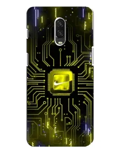Чехол для OnePlus 6T с картинкой «Nike — золотая искра»