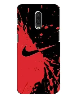 Чохол для OnePlus 6T з картинкою «Червоні бризки Nike»