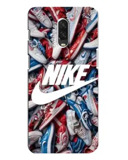 Чохол для OnePlus 6T з картинкою «Колаж кросівок Найк»