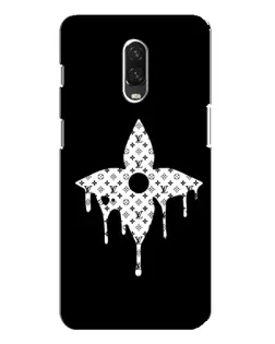 Чехол для OnePlus 6T с картинкой «Цветочная монограмма»