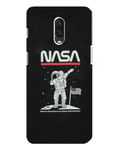Чехол для OnePlus 6T с картинкой «NASA — шагаем по Луне»