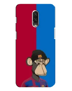 Чехол для OnePlus 6T с картинкой «Bored Ape — фанат Барсы»