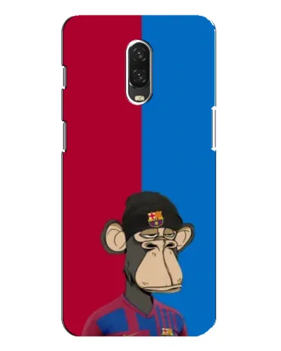 Чехол для OnePlus 6T с картинкой «Bored Ape — фанат Барсы» Чехол для OnePlus 6T с картинкой «Bored Ape — фанат Барсы»