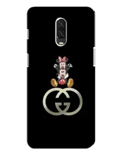 Чохол для OnePlus 6T з картинкою «Мінні Маус на лого»