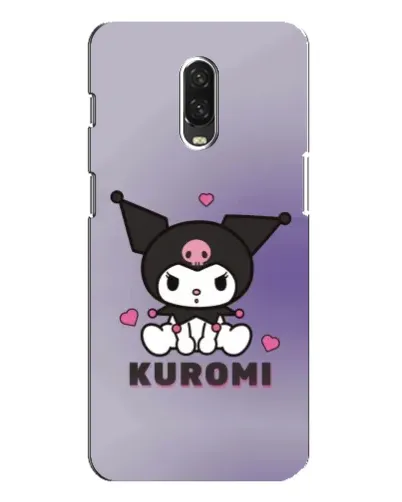 Чехол для OnePlus 6T с картинкой «Kuromi — фиолетовый арт»