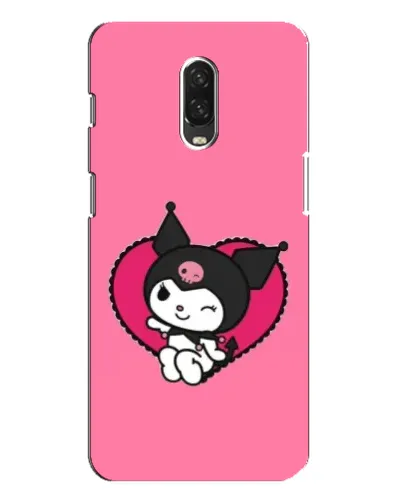 Чехол для OnePlus 6T с картинкой «Kuromi — любовь в сердце»