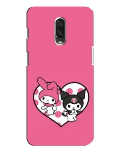 Чохол для OnePlus 6T з картинкою «Kuromi та My Melody»