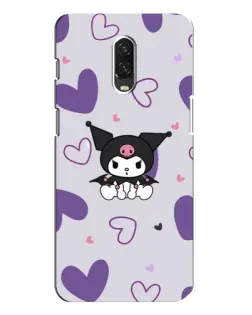 Чохол для OnePlus 6T з картинкою «Kuromi та лавандові серця»